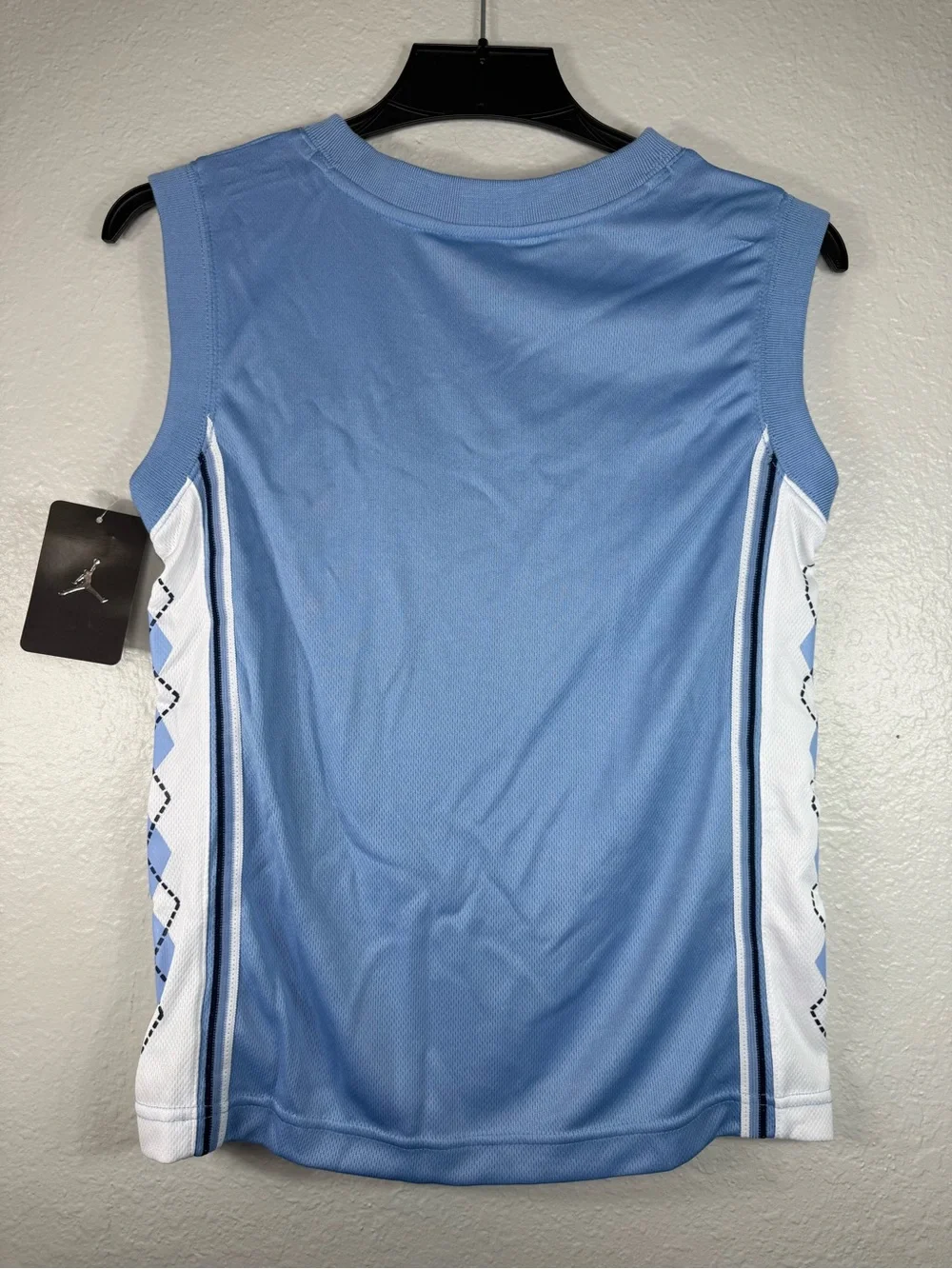 North Carolina tar heels basketball jersey Size Small Jordan Light Blue Vneck